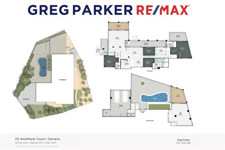 Floorplan of Homely house listing, 25 Amethyst Crt, Carrara QLD 4211
