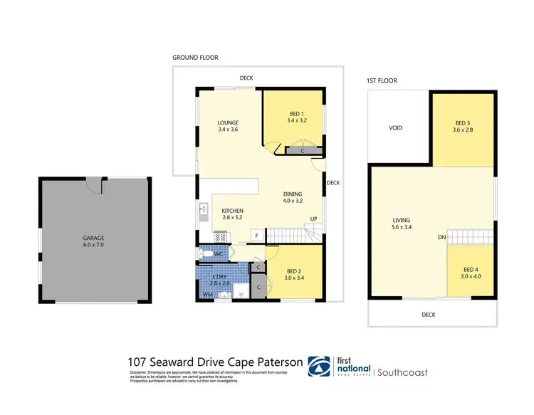 Floorplan of Homely house listing, 107 Seaward Drive, Cape Paterson VIC 3995