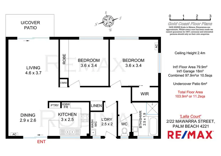 Floorplan of Homely unit listing, 2/22 Mawarra Street, Palm Beach QLD 4221
