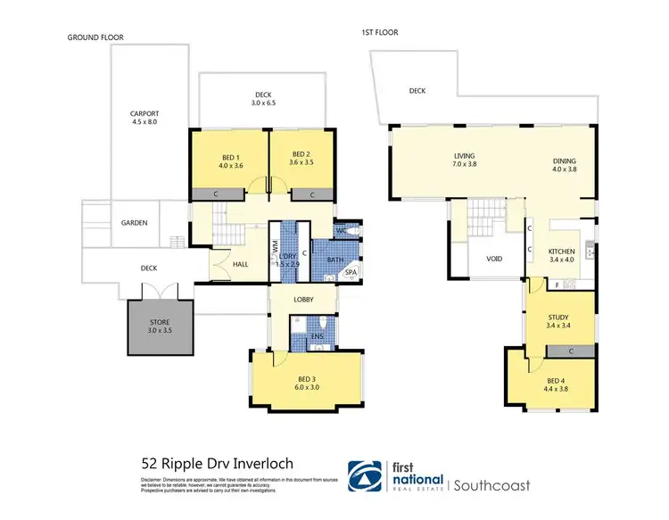 Floorplan of Homely house listing, 52 Ripple Drive, Inverloch VIC 3996