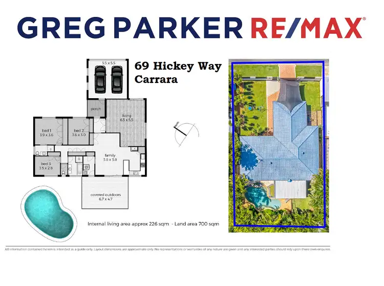 Floorplan of Homely house listing, 69 Hickey Way, Carrara QLD 4211
