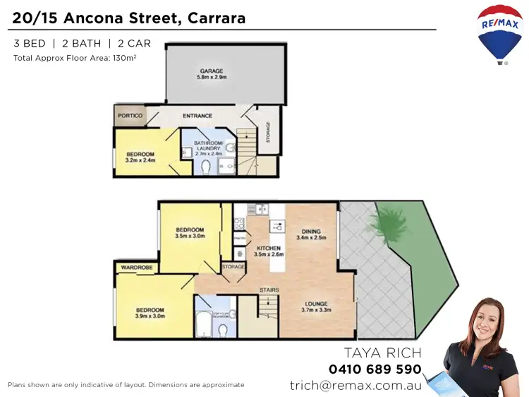 Floorplan of Homely townhouse listing, 20/15 Ancona Street, Carrara QLD 4211
