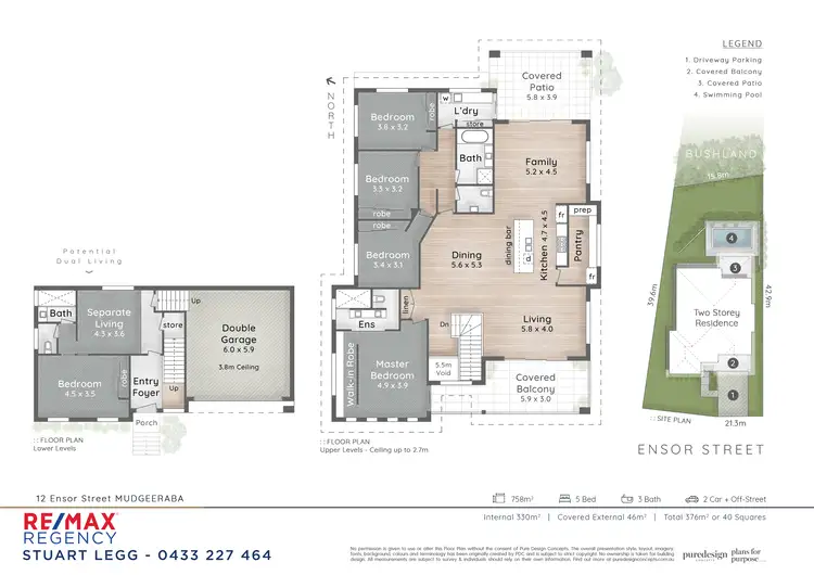 Floorplan of Homely house listing, 12 Ensor Street, Mudgeeraba QLD 4213