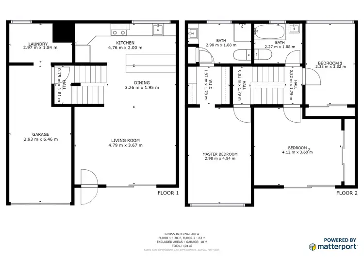 Floorplan of Homely townhouse listing, 13/8-12 Sherwood Close, Mudgeeraba QLD 4213