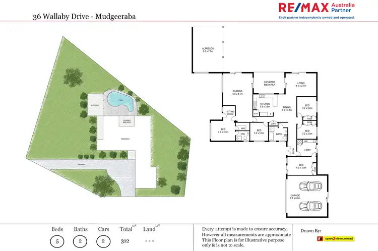 Floorplan of Homely house listing, 36A Wallaby Drive, Mudgeeraba QLD 4213