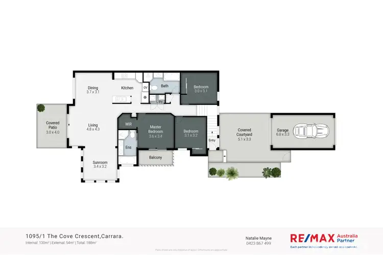 Floorplan of Homely unit listing, 1095/1 The Cove Cresent, Carrara QLD 4211