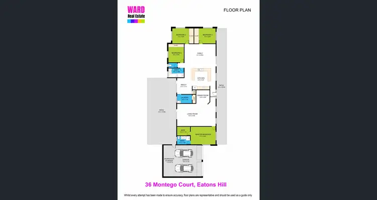 Floorplan of Homely house listing, 36 Montego Court, Eatons Hill QLD 4037