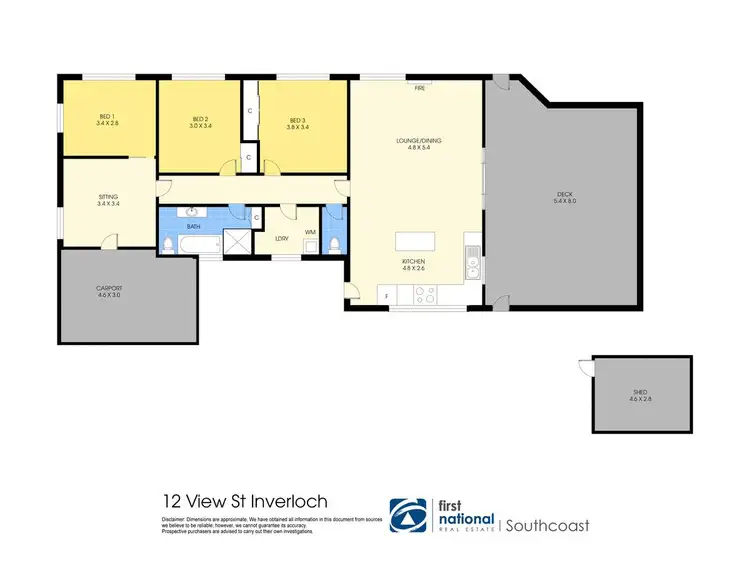 Floorplan of Homely house listing, 12 View Street, Inverloch VIC 3996