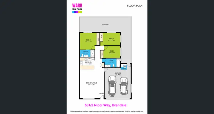 Floorplan of Homely unit listing, 531/2 Nicol Way, Brendale QLD 4500