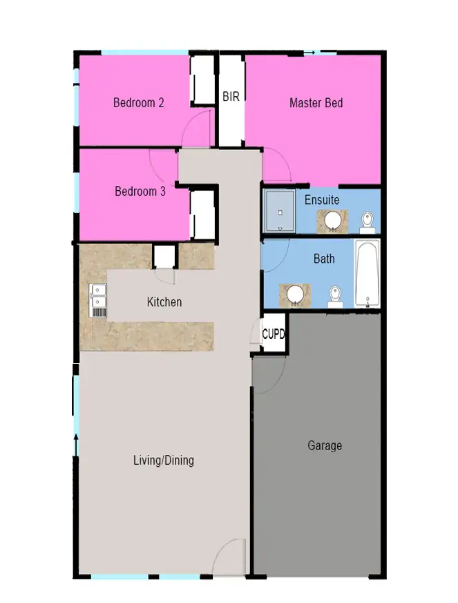 Floorplan of Homely unit listing, Villa 97/14 Everest, Warner QLD 4500