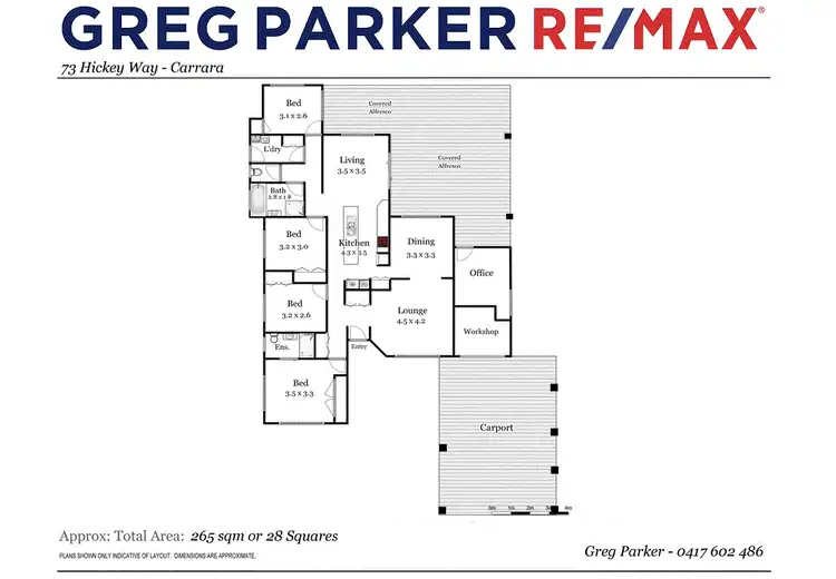 Floorplan of Homely house listing, 73 Hickey Way, Carrara QLD 4211