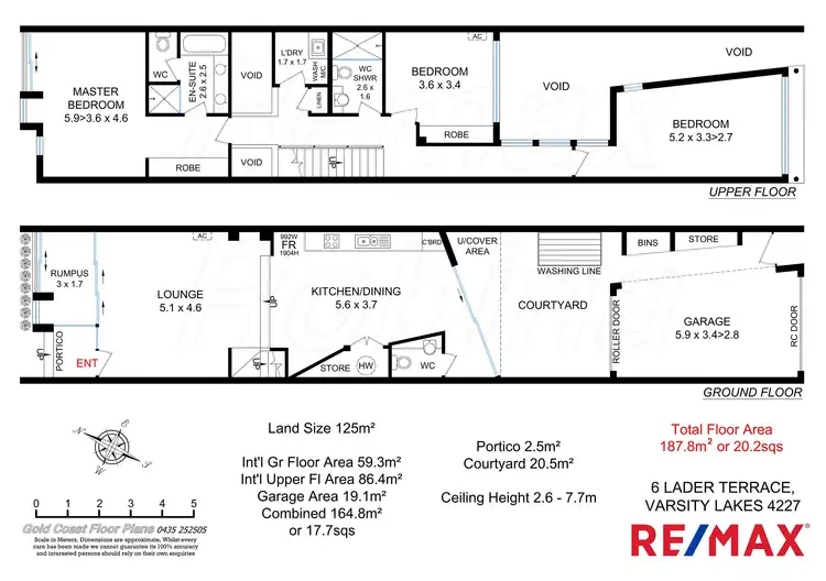 Floorplan of Homely terrace listing, 6 Lader Tce, Varsity Lakes QLD 4227