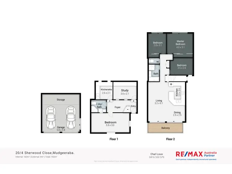 Floorplan of Homely townhouse listing, 20/4 Sherwood Close, Mudgeeraba QLD 4213