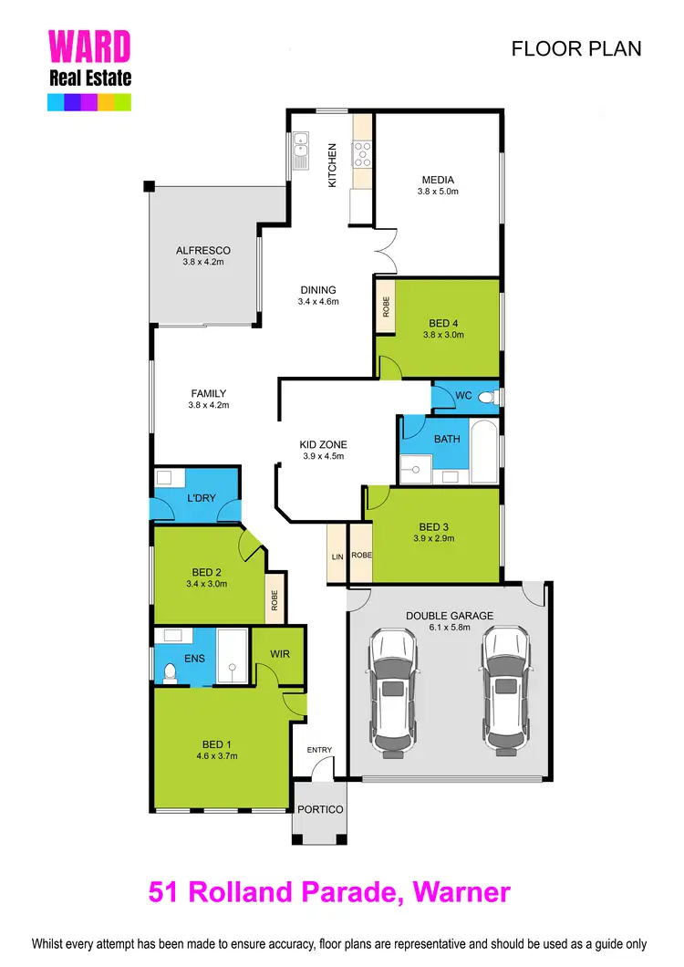 Floorplan of Homely house listing, 51 Rolland Pde, Warner QLD 4500