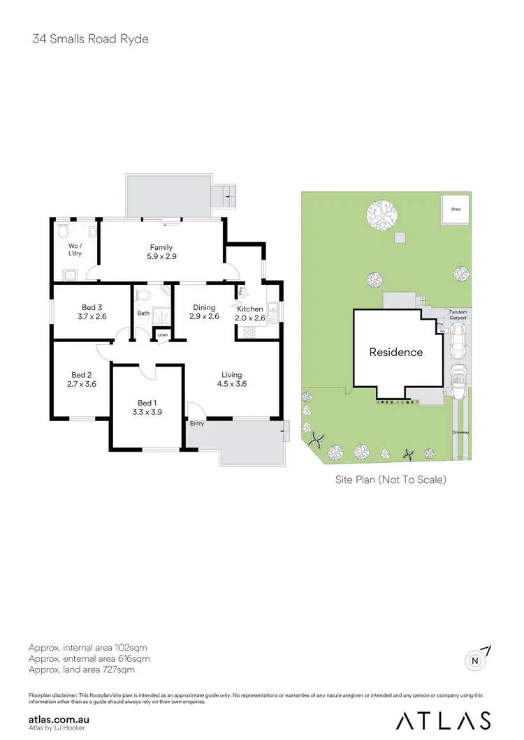 Floorplan of Homely house listing, 34 Smalls Road, Ryde NSW 2112