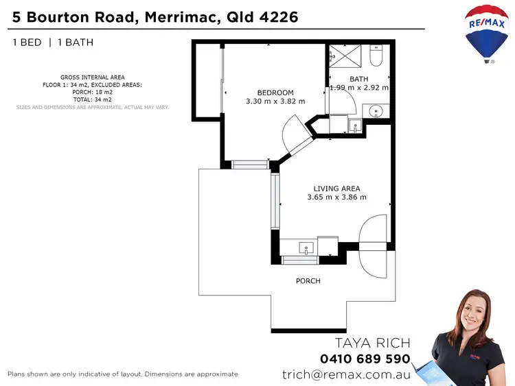 Floorplan of Homely villa listing, 220/5 Bourton Road, Merrimac QLD 4226