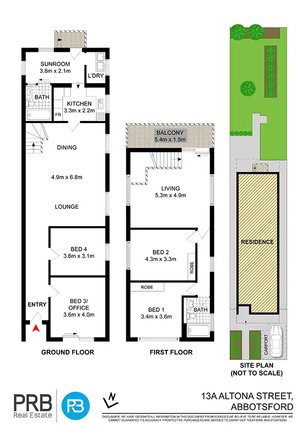Floorplan of Homely house listing, 13A Altona Street, Abbotsford NSW 2046