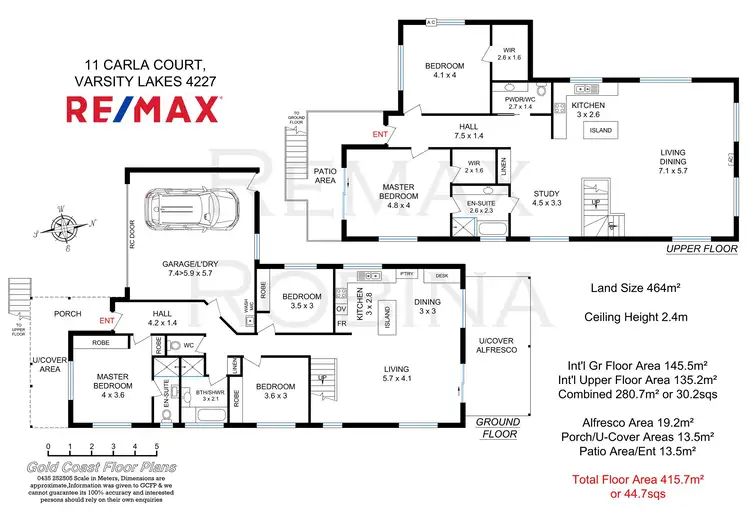 Floorplan of Homely house listing, 11 Carla Court, Varsity Lakes QLD 4227