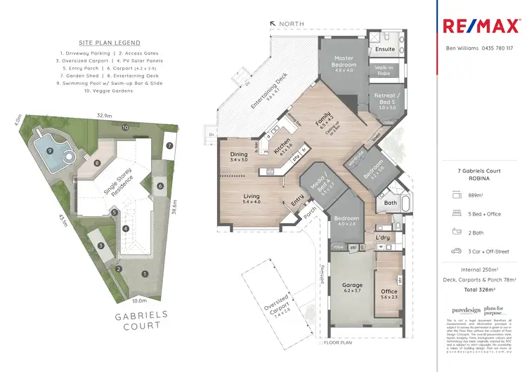 Floorplan of Homely house listing, 7 Gabriels Court, Robina QLD 4226