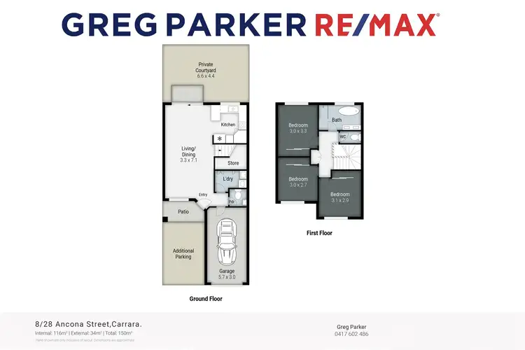 Floorplan of Homely townhouse listing, 8/28 Ancona Street, Carrara QLD 4211