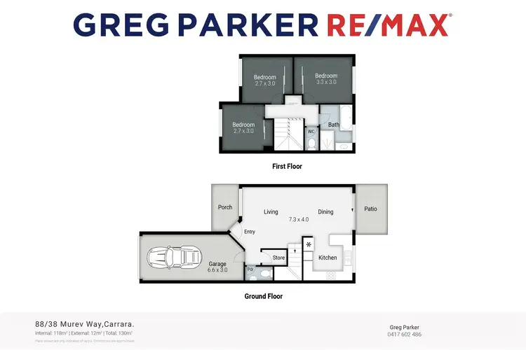 Floorplan of Homely townhouse listing, 88/38 Murev Way, Carrara QLD 4211