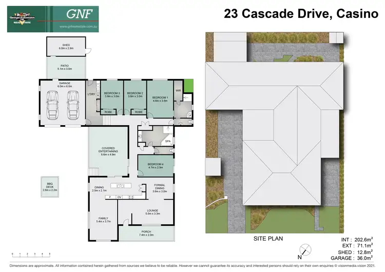 Floorplan of Homely house listing, 23 Cascade Drive, Casino NSW 2470