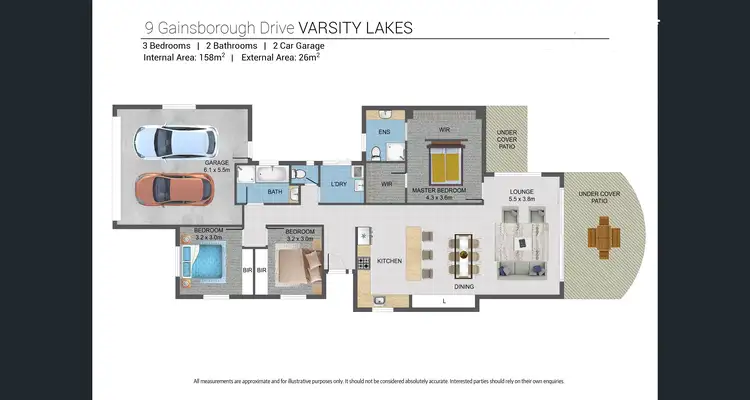 Floorplan of Homely house listing, 9 Gainsborough Drive, Varsity Lakes QLD 4227