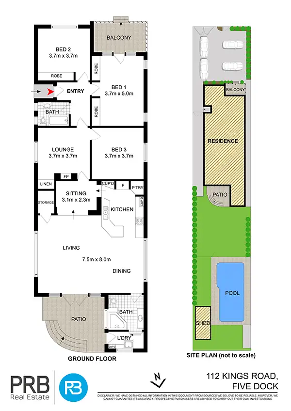 Floorplan of Homely house listing, 112 Kings Road, Five Dock NSW 2046