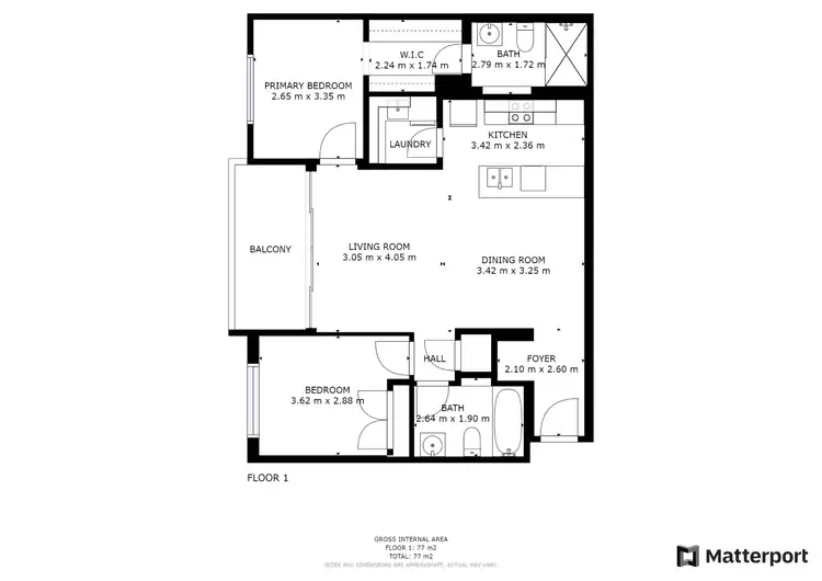 Floorplan of Homely unit listing, 4104/31 Bourton Road, Merrimac QLD 4226