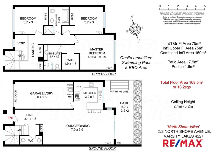 Floorplan of Homely townhouse listing, 2/2 North Shore Avenue, Varsity Lakes QLD 4227