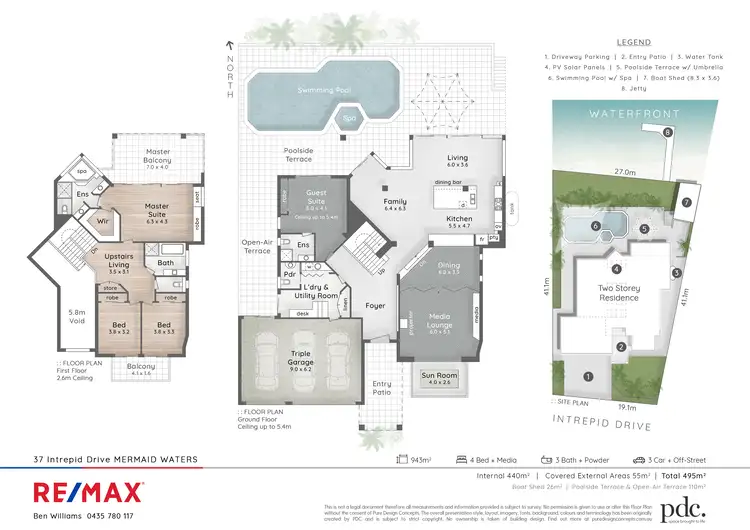 Floorplan of Homely house listing, 37 Intrepid Drive, Mermaid Waters QLD 4218