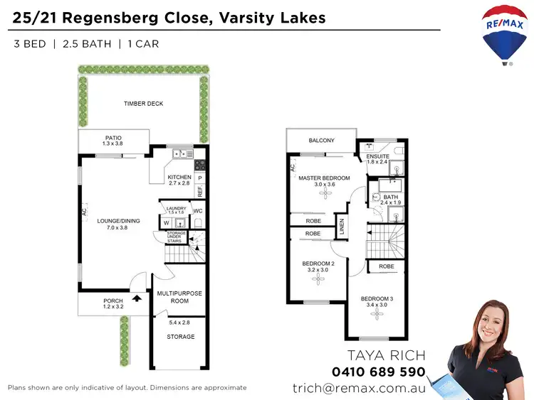 Floorplan of Homely townhouse listing, 25/21 Regensberg Close, Varsity Lakes QLD 4227