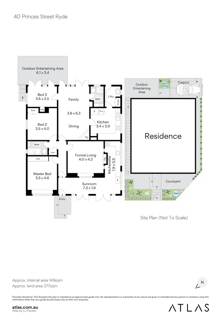 Floorplan of Homely house listing, 40 Princes Street, Ryde NSW 2112