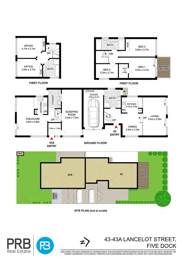 Floorplan of Homely house listing, 43 & 43A Lancelot Street, Five Dock NSW 2046