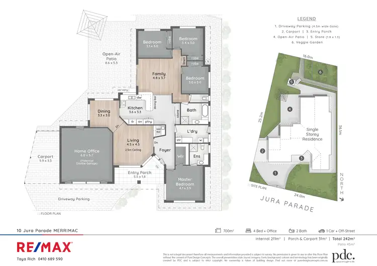 Floorplan of Homely house listing, 10 Jura Parade, Merrimac QLD 4226