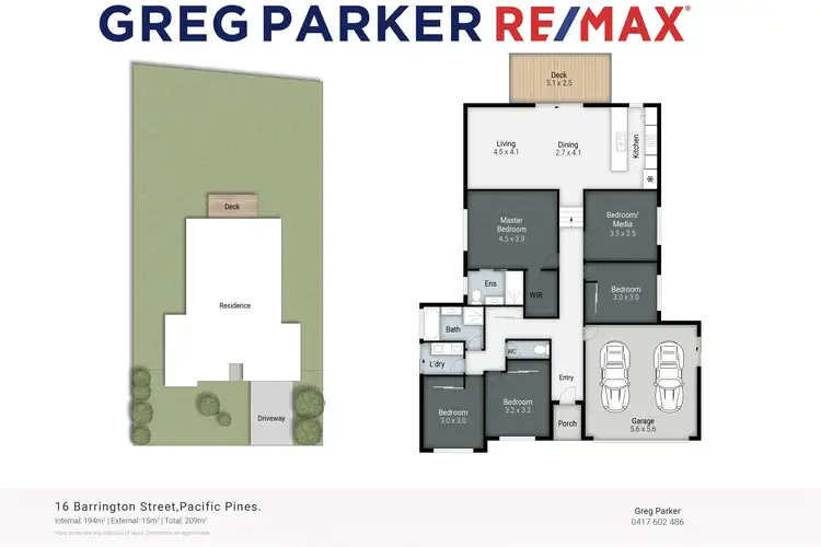 Floorplan of Homely house listing, 16 Barrington Street, Pacific Pines QLD 4211