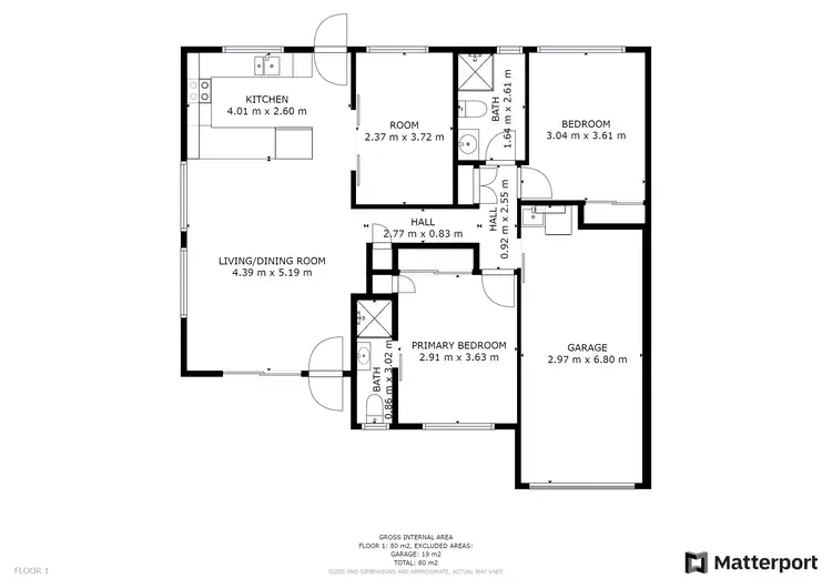 Floorplan of Homely villa listing, 80/37 Old Coach Road, Tallai QLD 4213