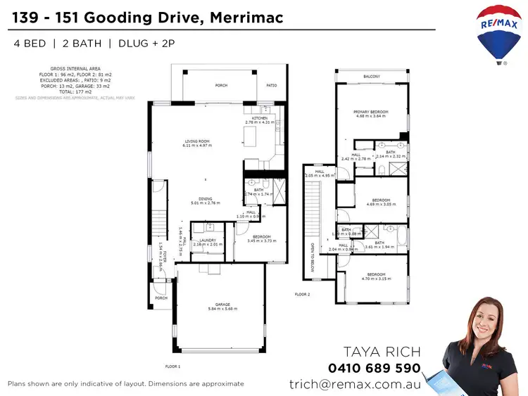 Floorplan of Homely house listing, 30/139 - 151 Gooding Drive, Merrimac QLD 4226
