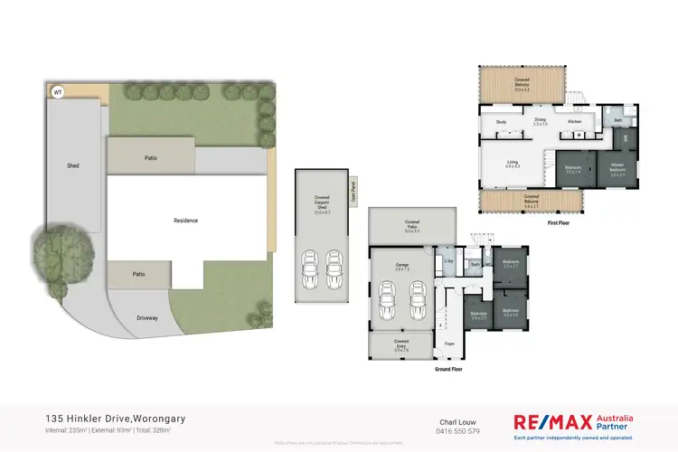 Floorplan of Homely house listing, 135 Hinkler Drive, Worongary QLD 4213