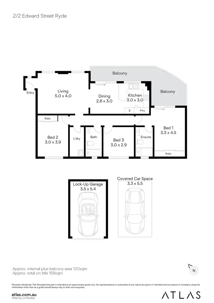 Floorplan of Homely unit listing, 2/2 Edward Street, Ryde NSW 2112