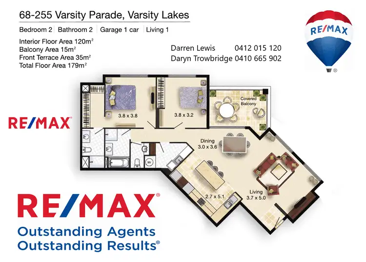Floorplan of Homely unit listing, 68/255 Varsity Parade, Varsity Lakes QLD 4227