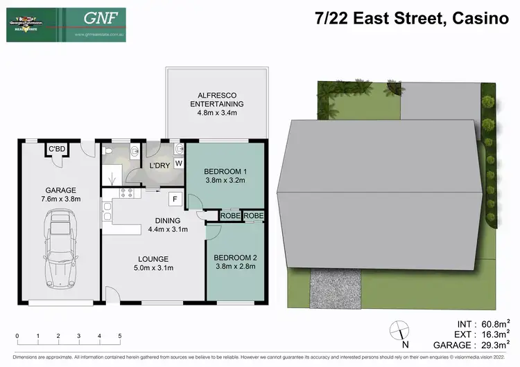 Floorplan of Homely unit listing, 7/22 East Street, Casino NSW 2470
