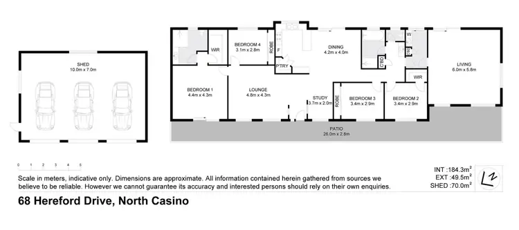Floorplan of Homely house listing, 68 Hereford Dr, Casino NSW 2470