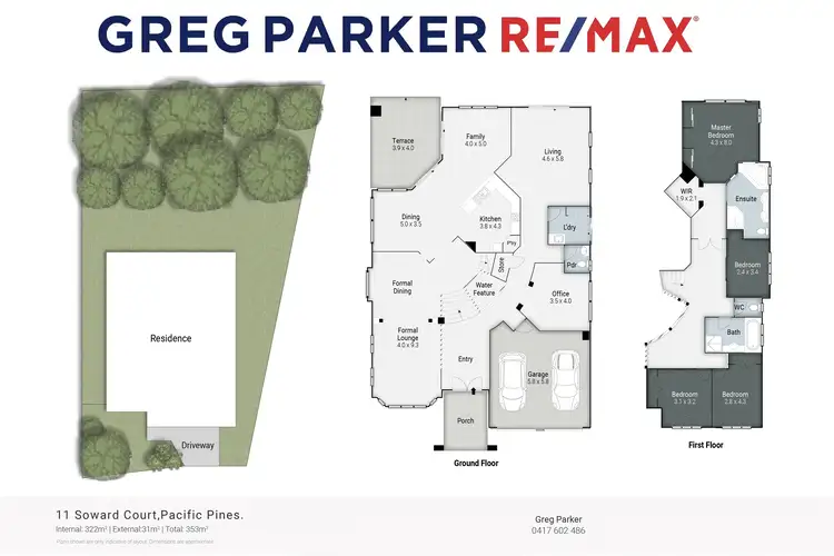 Floorplan of Homely house listing, 11 Soward Court, Pacific Pines QLD 4211