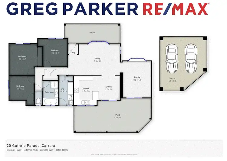 Floorplan of Homely house listing, 20 Guthrie Parade, Carrara QLD 4211