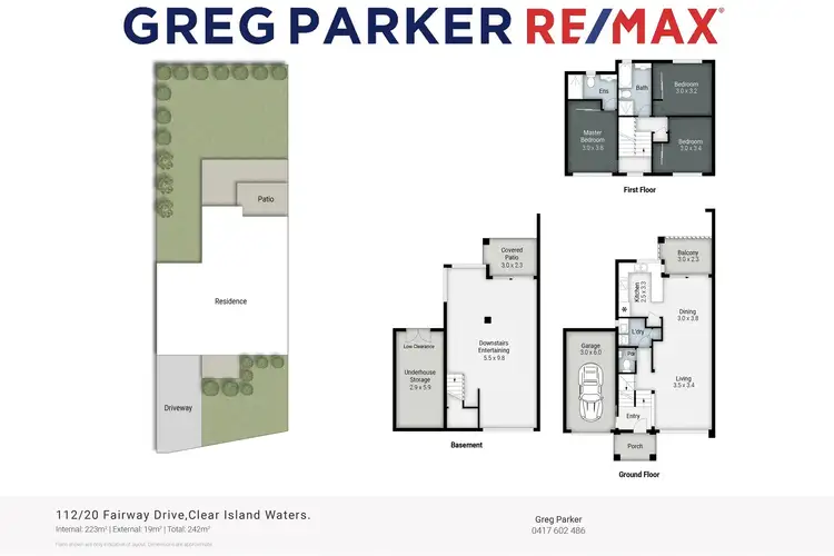 Floorplan of Homely townhouse listing, 112/20 Fairway Drive, Clear Island Waters QLD 4226