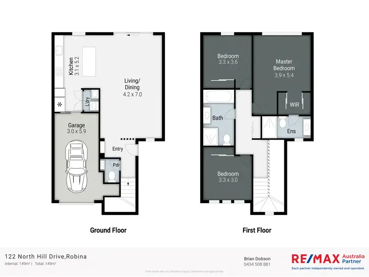 Floorplan of Homely townhouse listing, 122 North Hill Drive, Robina QLD 4226