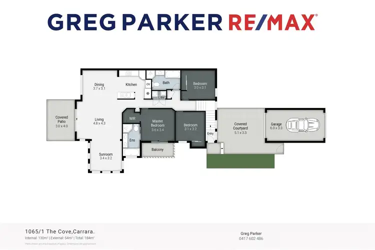 Floorplan of Homely townhouse listing, 1065/1 The Cove Crescent, Carrara QLD 4211