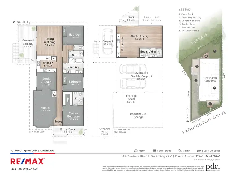 Floorplan of Homely house listing, 35 Paddington Drive, Carrara QLD 4211