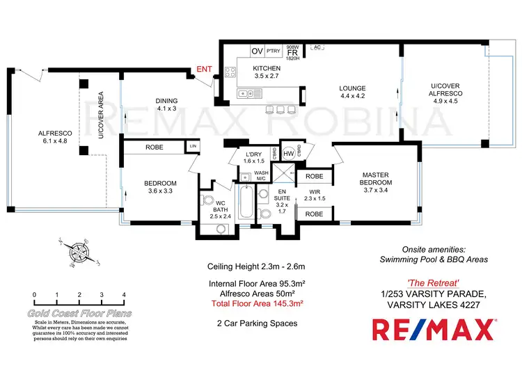 Floorplan of Homely apartment listing, 1/253 Varsity Parade, Varsity Lakes QLD 4227